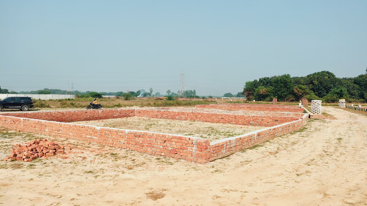 Plot boundaries and internal road under construction at RCL City
